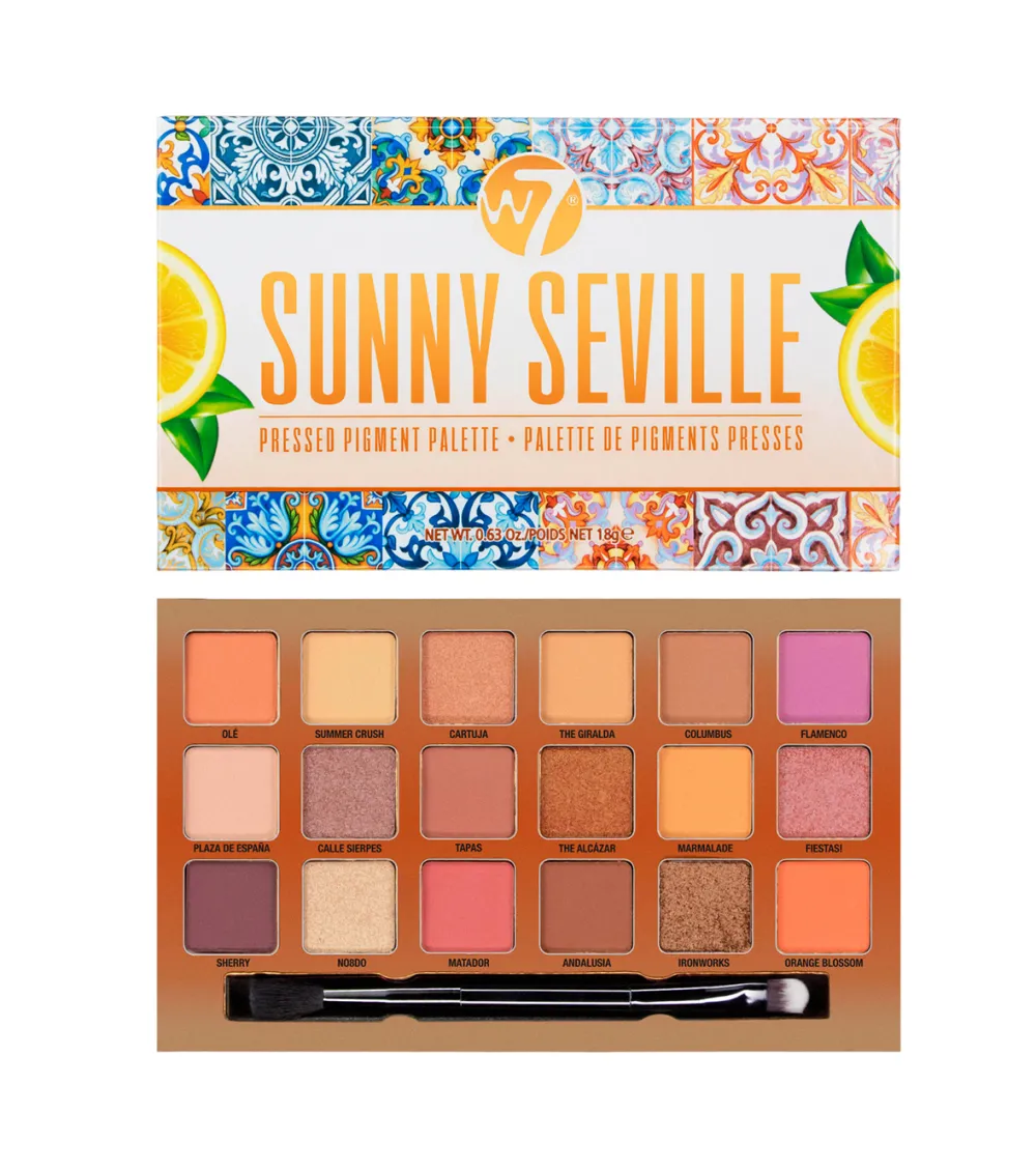 *Sunny Seville* - Paleta de pigmentos prensados>W7 Discount