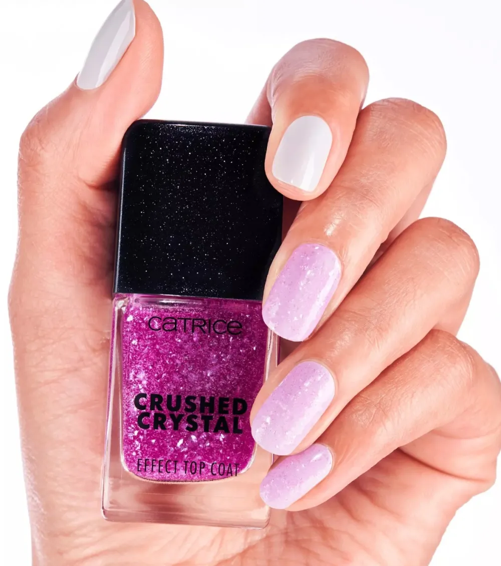 Top Coat Effect Crushed Crystal - 010: Amethyst Aura>Catrice New