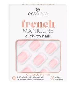 Uñas postizas Click-on French Manicure - 01: Classic French>essence Sale