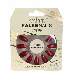 Uñas postizas False Nails Stiletto - Ruby Slippers>Technic Cosmetics Outlet