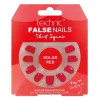 Uñas postizas False Nails Short Square - Solar Red>Technic Cosmetics Clearance