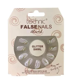 Uñas postizas False Nails Almond - Glitter Swirl>Technic Cosmetics Sale