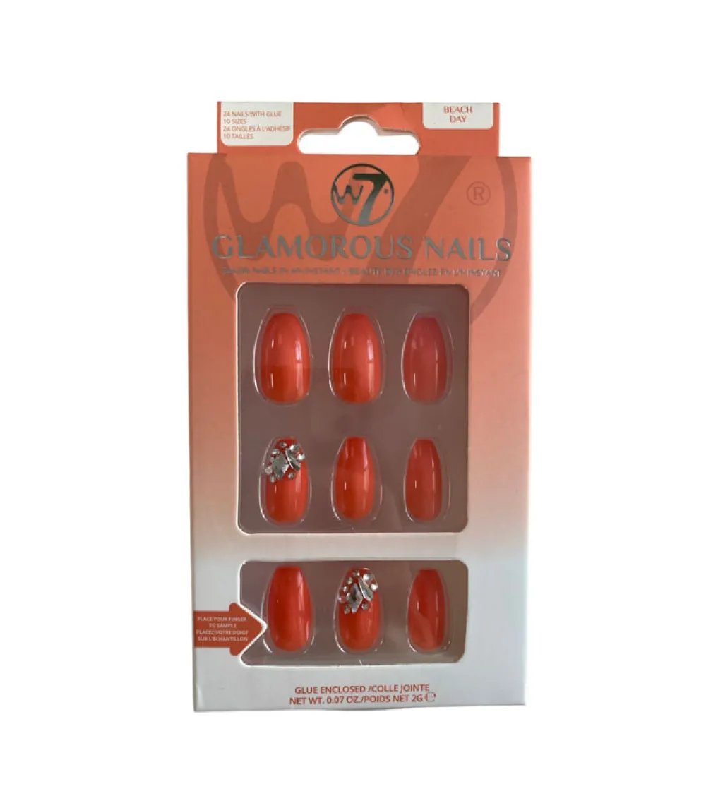 Uñas postizas Glamorous Nails - Beach Day>W7 Clearance