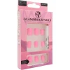Uñas postizas Glamorous Nails - Pink Kiss>W7 Hot