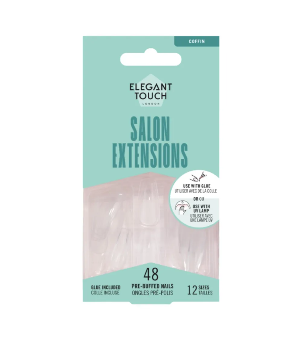 Uñas postizas Salon Extensions - Coffin>Elegant Touch Sale