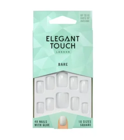 Uñas Postizas Totally Bare - 001: Square>Elegant Touch Clearance