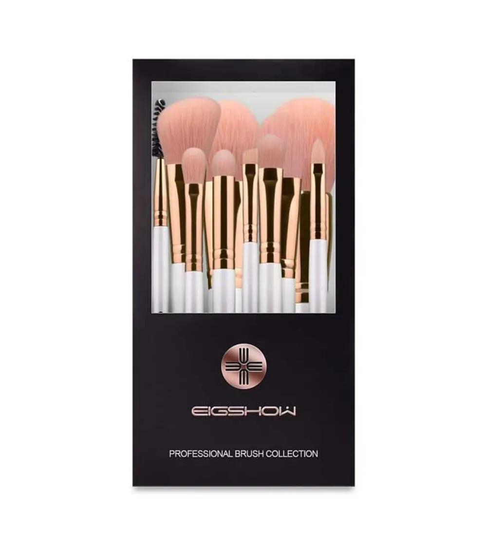 *Vegan Series* - Set 10 brochas de nanofibra - Rose Gold>Eigshow Sale