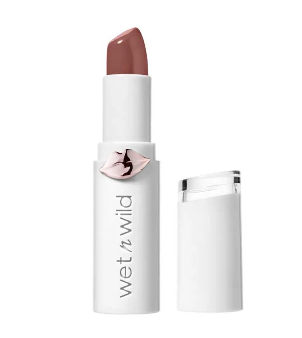 - Barra de labios MegaLast High Shine Brilliance - 1429E: Mad for Mauve>Wet n Wild Hot
