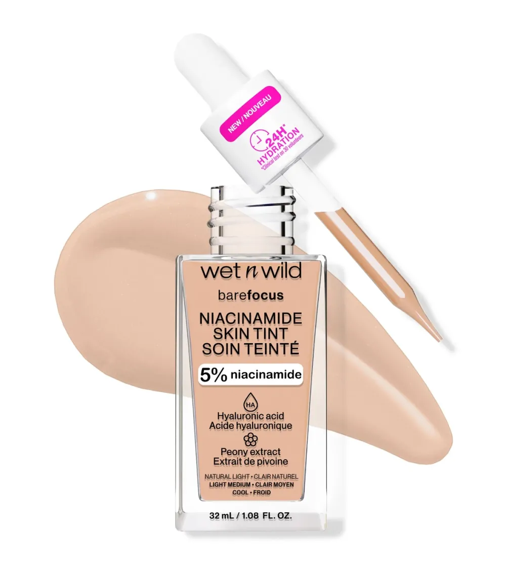 - Base de maquillaje Bare Focus Niacinamide Skin Tint - Natural Light>Wet n Wild Sale