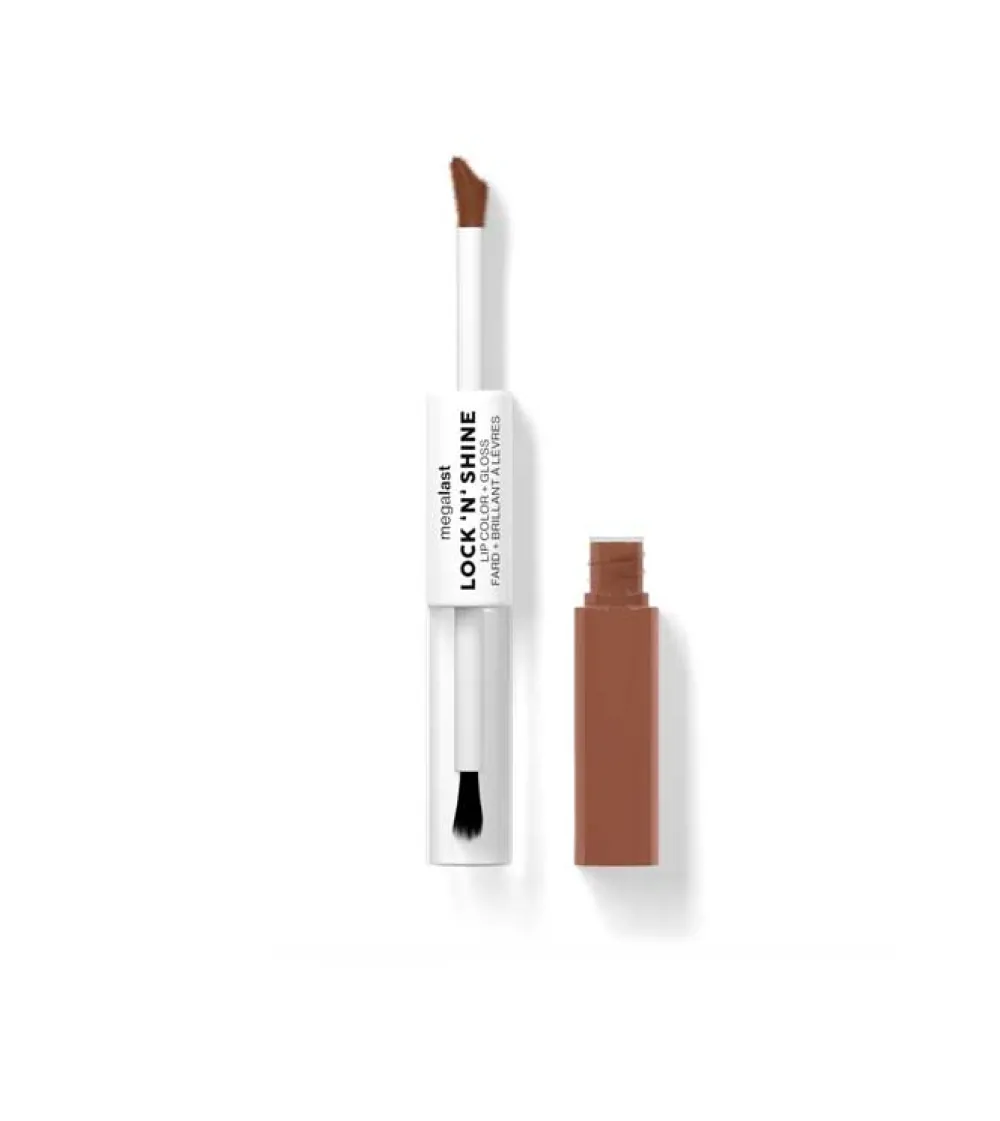 - Dúo de labial y brillo Mega Last Lock ‘N’ Shine - Lotus petal>Wet n Wild Online