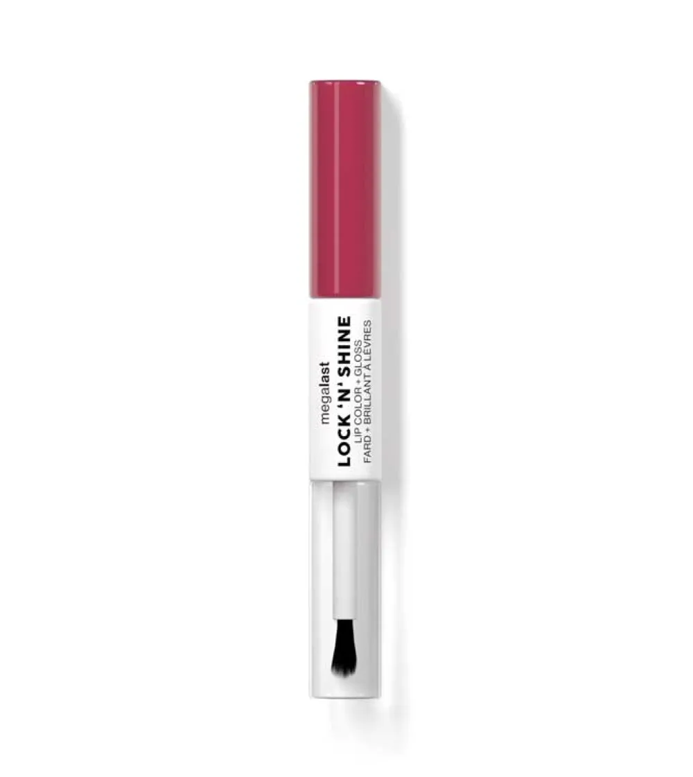 - Dúo de labial y brillo Mega Last Lock ‘N’ Shine - LA Pink>Wet n Wild Sale